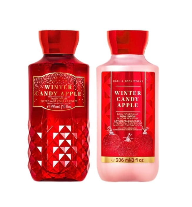 Winter Candy Apple Body Wash & Lotion - BATH & BODY WORKS