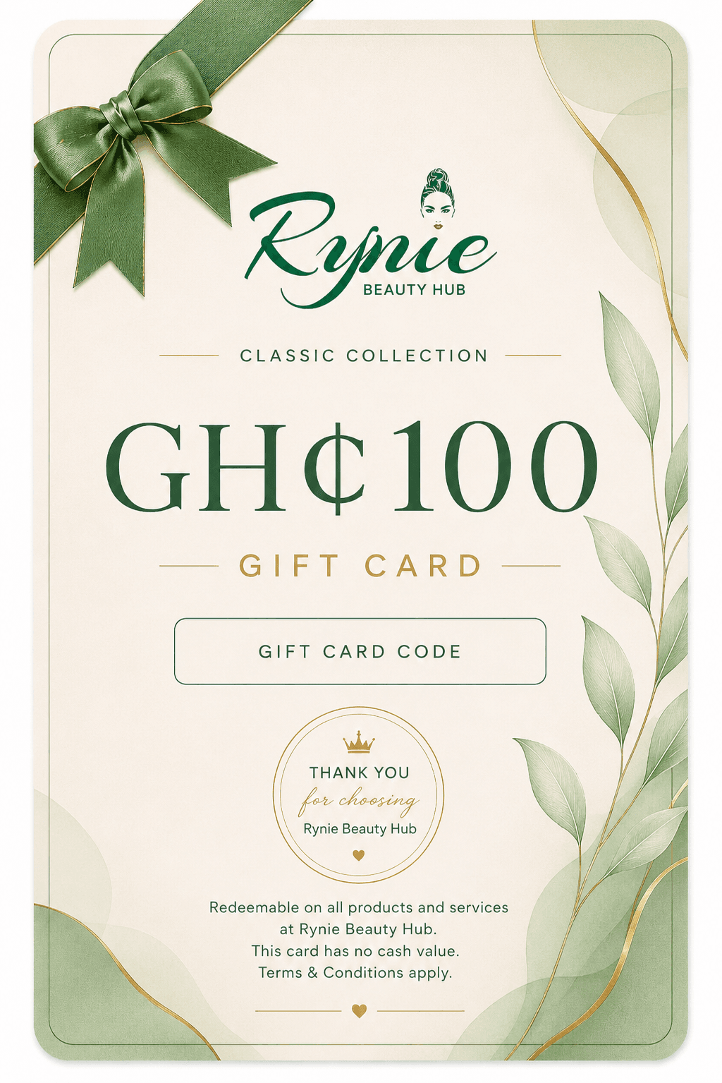 Classic Gift Card – GH₵100