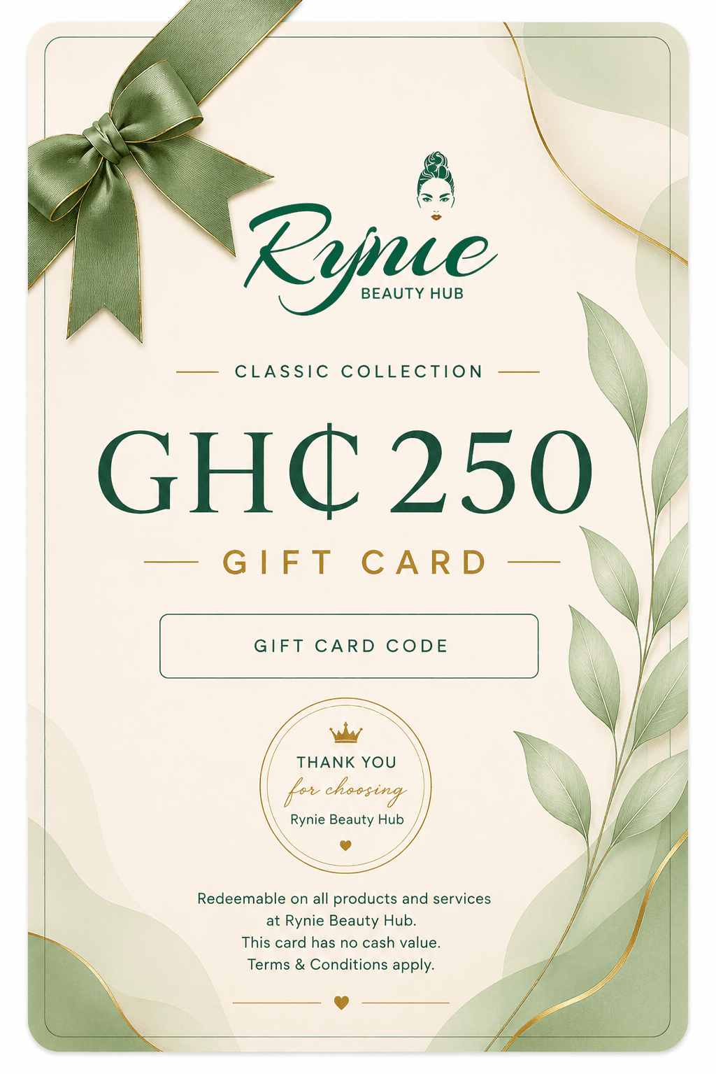 Classic Gift Card – GH₵250