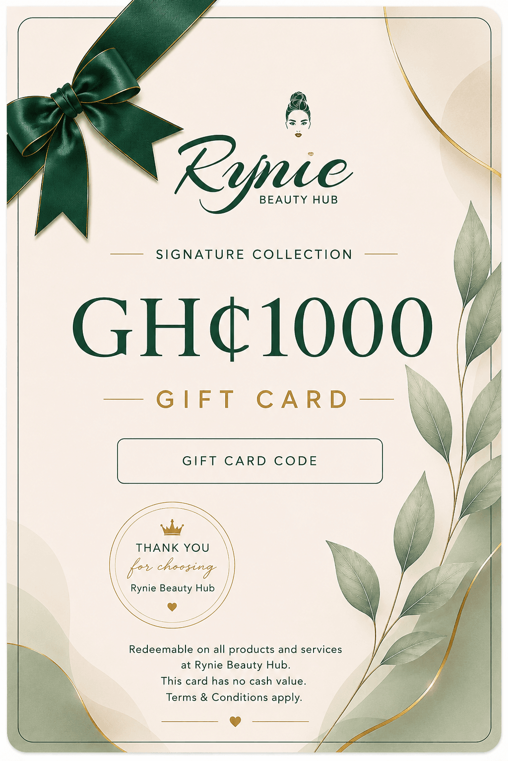 Signature Gift Card – GH₵1000