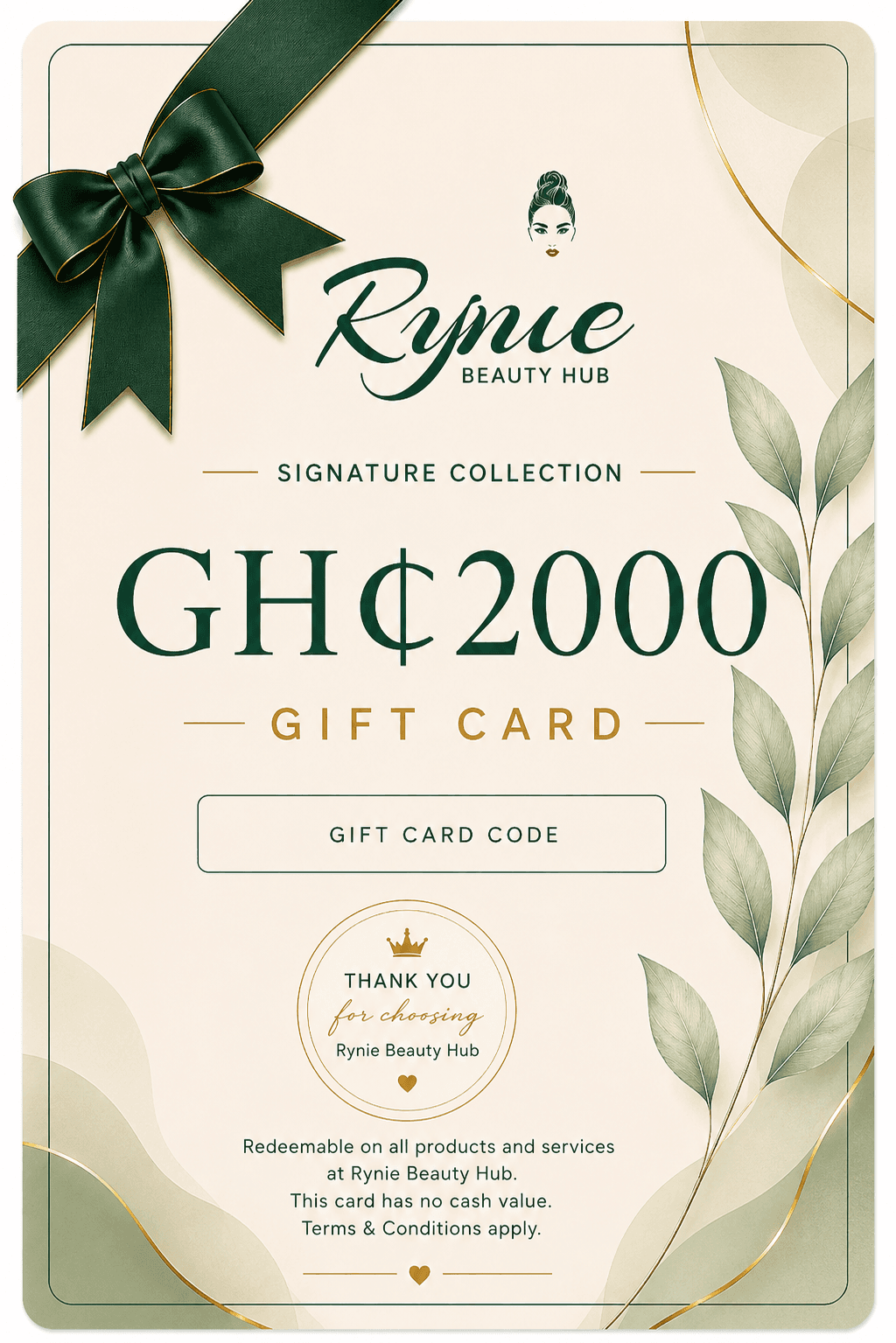 Signature Gift Card – GH₵2000