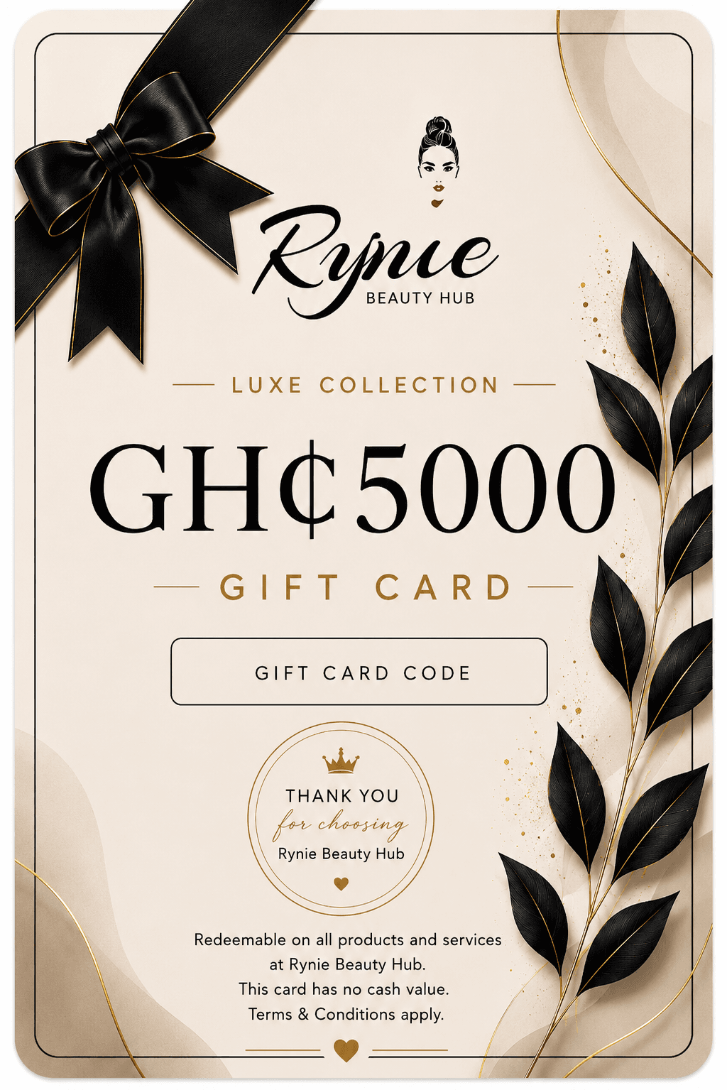 Luxe Gift Card – GH₵5000