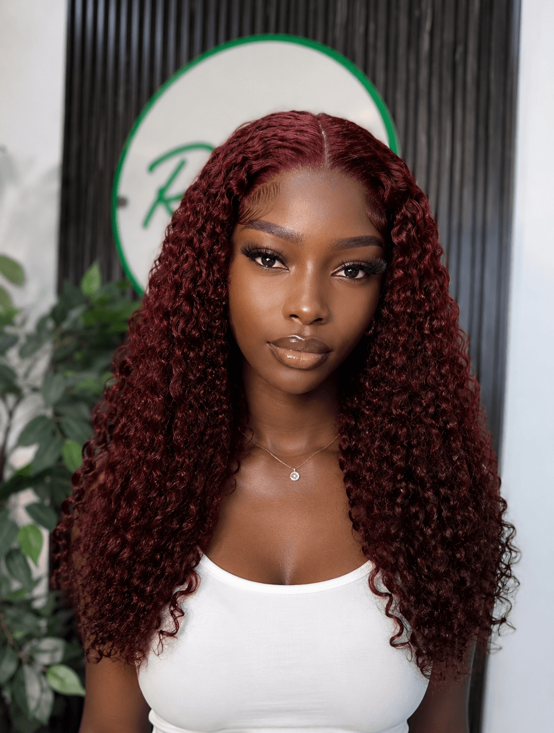 Dark Burgundy Pixie Curls Wig - 5x5 Closure